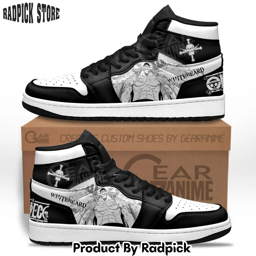 Whitebeard air jordan high top sneakers anime mv24  rp0357422